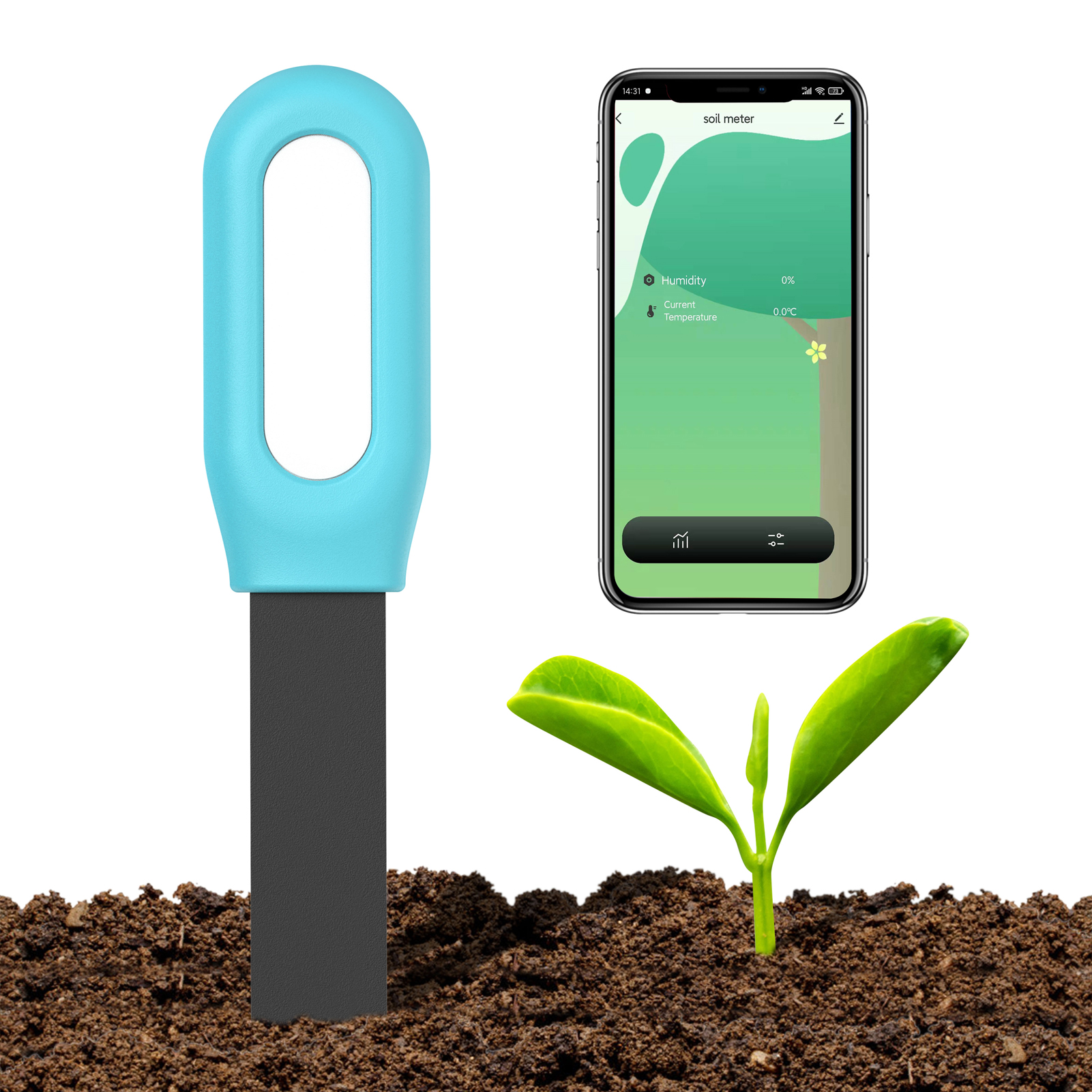 Soil Moisture Meter Temperatur - Smart Garden Test avaliação e preço