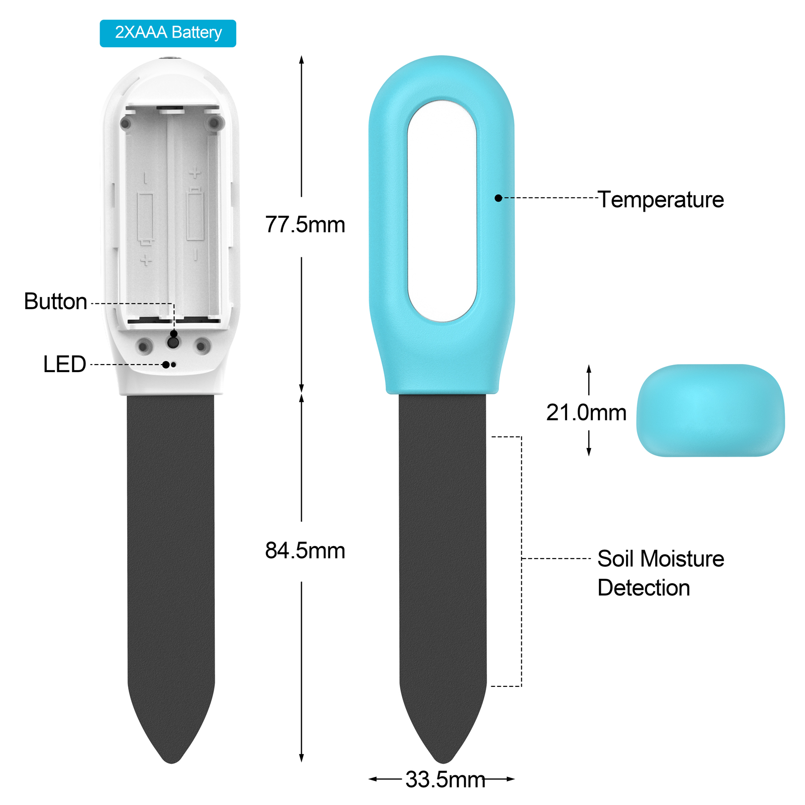Soil Moisture Meter Temperatur - Smart Garden Test avaliação e preço