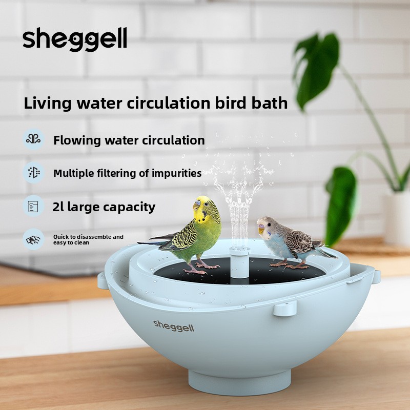 Cross-Border Hot-Selling Pet S - Smart Garden Bird Bath avaliação e preço