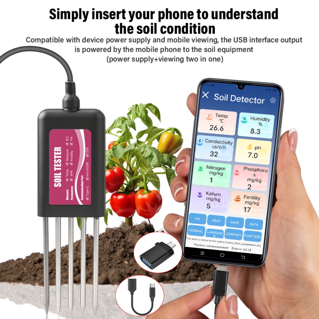 8-in-1 Soil Tester NPK PH Mete - Smart Garden Test avaliação e preço