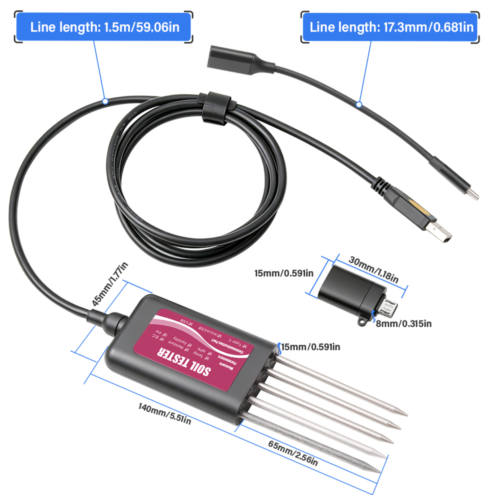8-in-1 Soil Tester NPK PH Mete - Smart Garden Test avaliação e preço