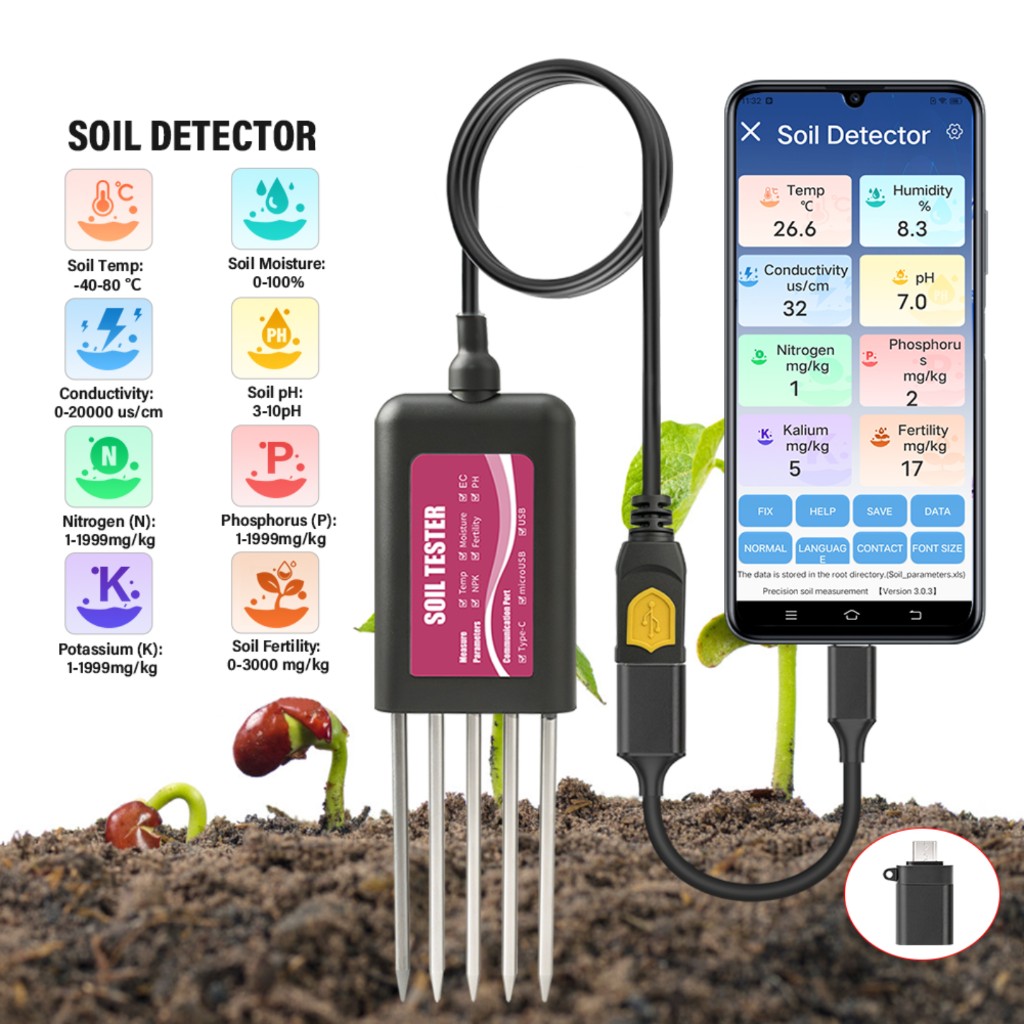 8-in-1 Soil Tester NPK PH Mete - Smart Garden Test avaliação e preço