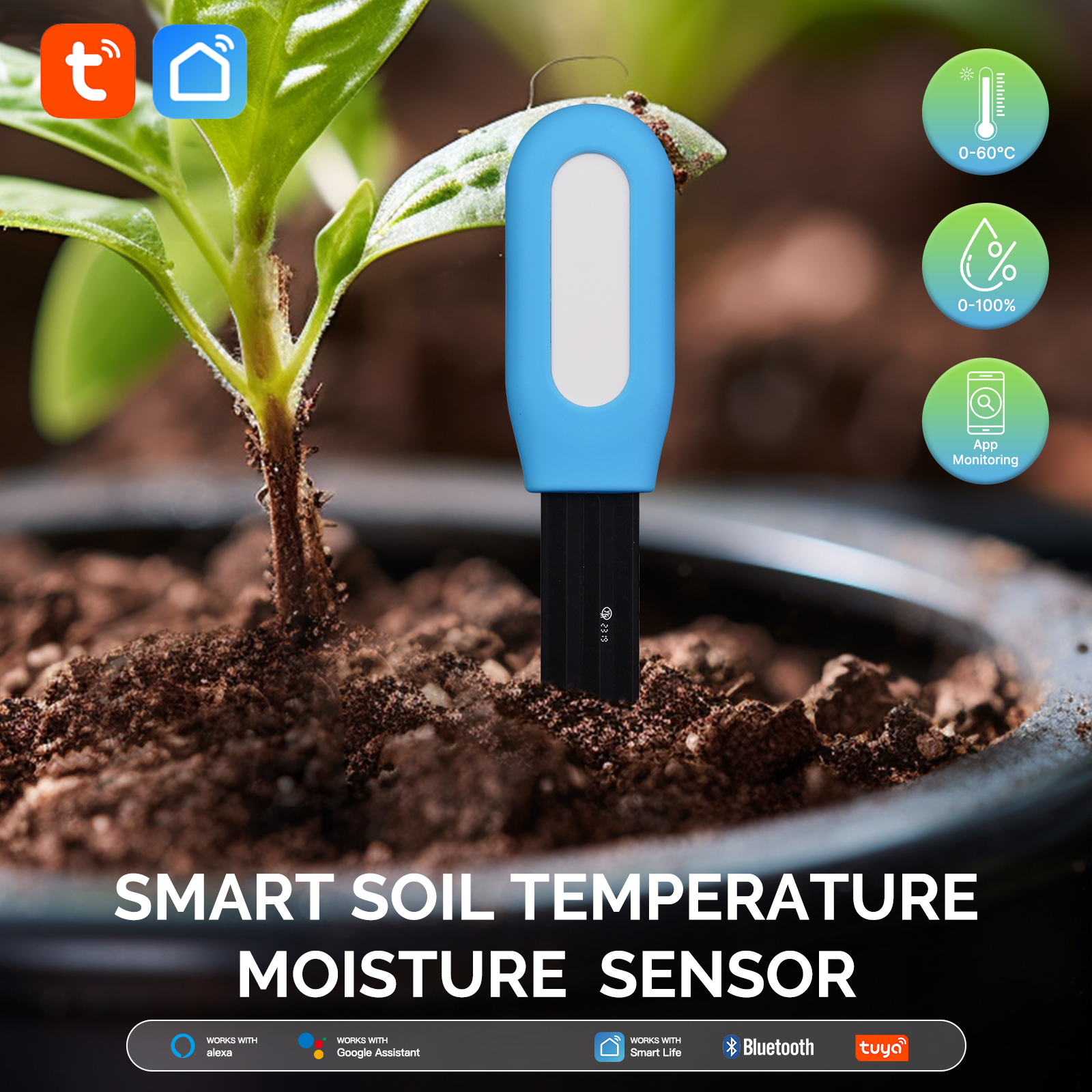 Tuya Smart Garden Soil Moistur - Smart Garden Test avaliação e preço