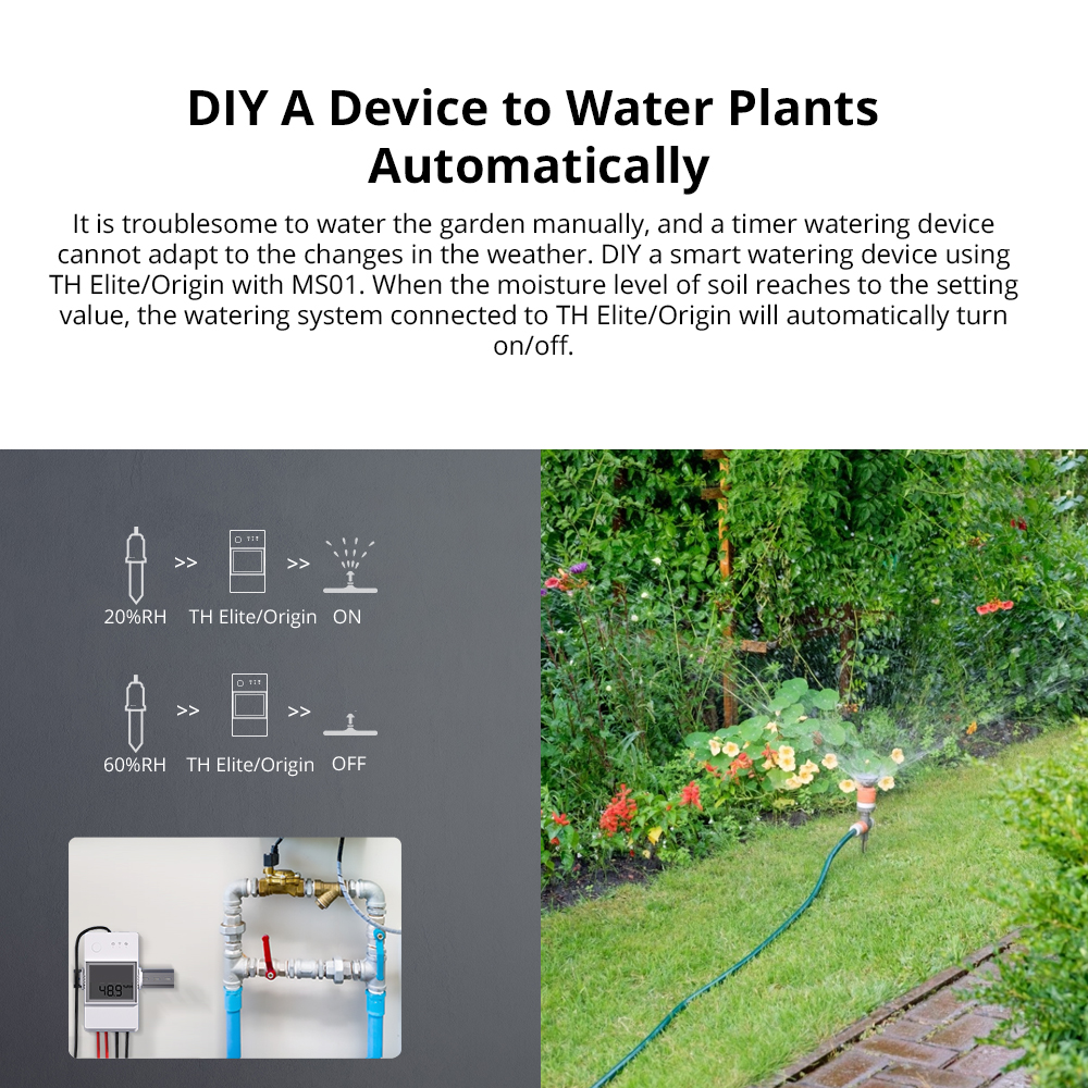SONOFF MS01 Soil Moisture Sens - Smart Garden Test avaliação e preço